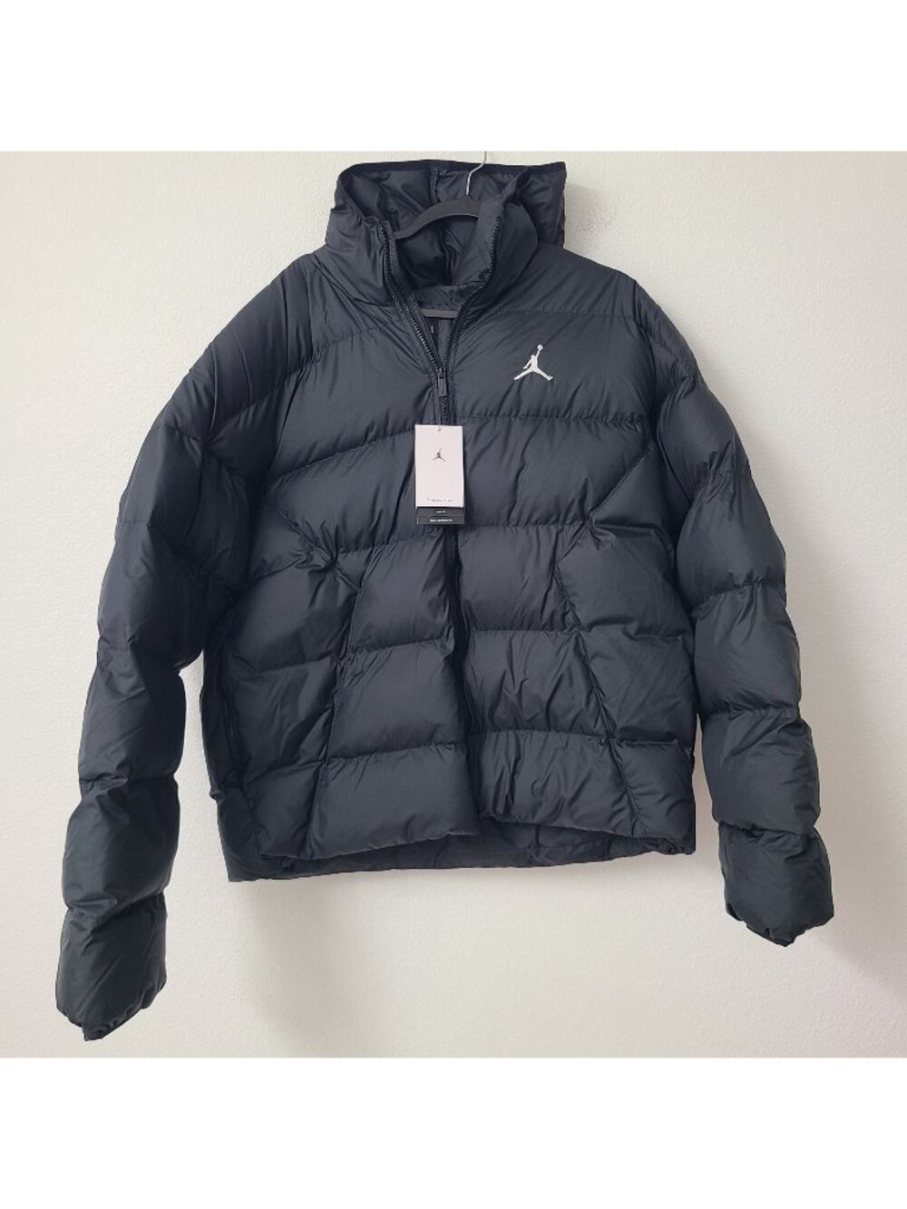Nike Air Jordan Therma-Fit Brooklyn Puffer Jacket HV0532-010 Size L Black
